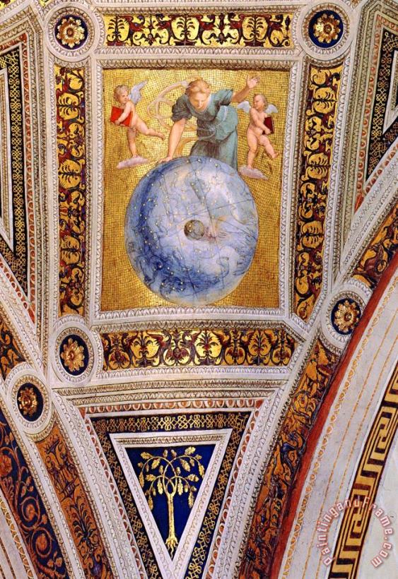 The Stanza Della Segnatura Ceiling Prime Mover [detail 1] painting - Raphael The Stanza Della Segnatura Ceiling Prime Mover [detail 1] Art Print
